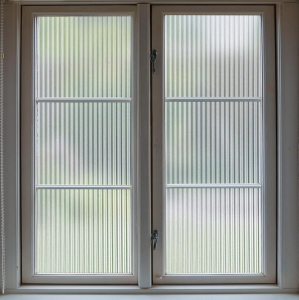 (2) Reeded Glass Window Privacy Film 35.4&rdquo; x 195&rdquo;