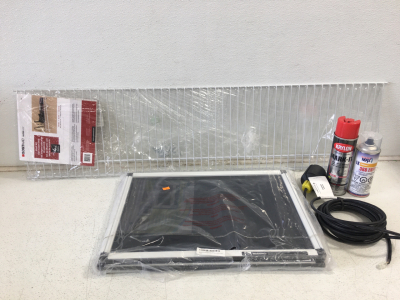 Closet Shelf 48&rdquo;, Expandable Window Screen 21&rdquo;h x 15-28&rdquo;w, and More
