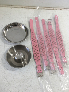 Stainless Steel Dog Bowls and Dog Collars (5)