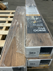 (3) Pergo Pro waterproof laminated Wood