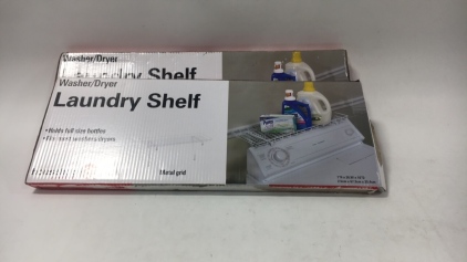 (2) Laundry Room Shelves