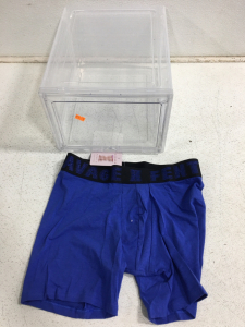 Savage Fenty Boxer Briefs (12), and Storage Container
