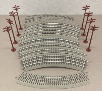 (16) Pieces Lionel Fast Track Train Track, (8) Telephone Poles
