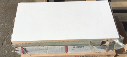 (3) Boxes Of Tile White &Tan 23&rdquo;3/4x11&rdquo;3/4