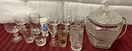 Glassware Including Stemware, Candy Dish And More