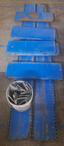 Blue Metal 10 Rack Shelving & Braces