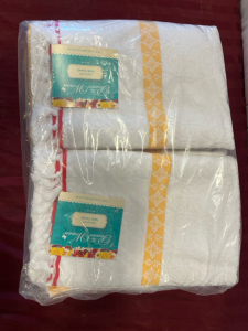 Pioneer Woman Sculpted Stripe Bath Towels, 6 Per Box