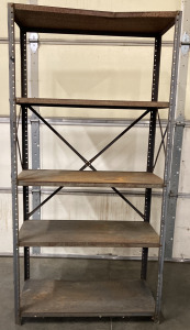 Metal shelf (H-6ft,L-3ft,W-18in)
