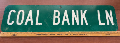 Street Sign - Coal Bank LN