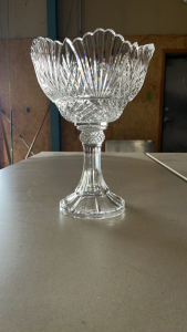 Vintage Crystal Pedestal Bowl