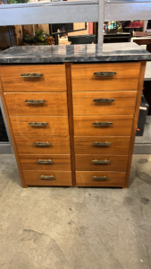 Dresser, 12 Drawers, 37.5”x20”x42.5”