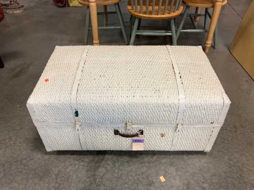 White Wicker Trunk