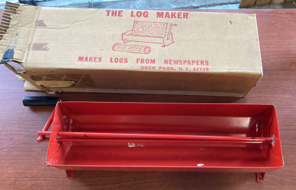 The Log Maker (Makes News Papers In To Logs)