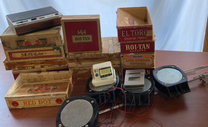 Vintage Cigar Boxes, Small Speakees, , Weatheralert, Wristech