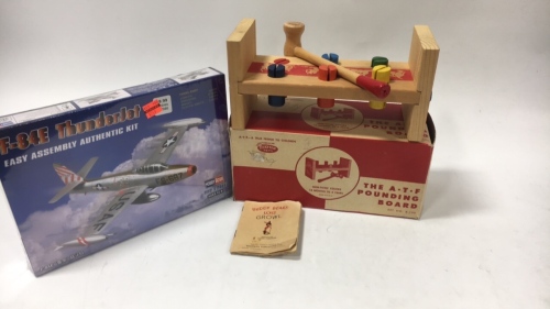 F-84E Thunderjet Model Kit And Pounding Board