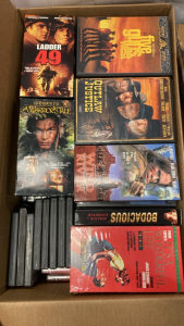DVDs, VHS, Silverware & Home Decor