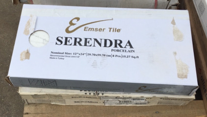 (3) Boxes of Tile Emser 12&rdquo;x24&rdquo; Serendra Sp-13