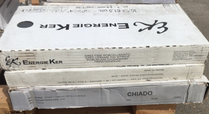 (3) Boxes of Energie Kep Tile Black Cole & Chiado..24&rdquo;1/4x 12&rdquo;1/4..Sp-13