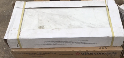 (3) Boxes of Tile (2) Atlas Concord Grey (1) Emser White 23&rdquo;5/8x11&rdquo;7/8 Sp-13