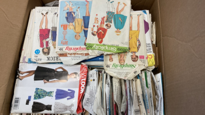 Sewing Patterns & Upholstery, Bunnies, Mirror, Wicker Baskets