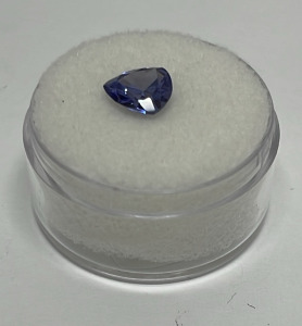 2.60ct. Natural Faceted Blue Tanzanite 8mm Trillion Cut Gemstone