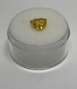 3.30ct. Natural Citrine Faceted Trillion Cut Gemstone