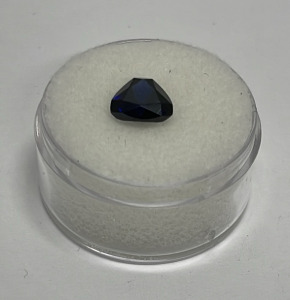 3.05ct. Natural Blue Sapphire Trillion Cut And Faceted Gemstone 8mm x 8mm