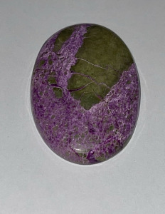 56.55ct. Natural Purple-Green Stichtite Gemstone Cabochon