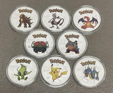 (8) Collectible Pokemon Coins