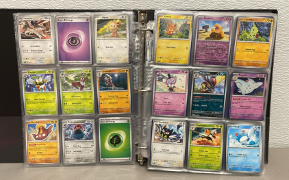 (700+) Pokémon Collectible Cards W/ Binder