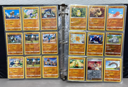 (500+) Pokémon Collectible Cards W/ Binder