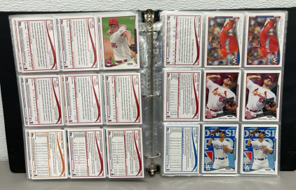 Large Binder Of 2014 Topps Collectible Baseball Cards