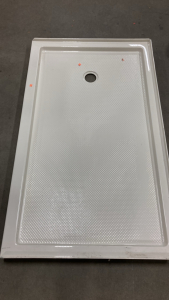 36&rdquo; x 60&rdquo; Cream/Off-White Shower Floor