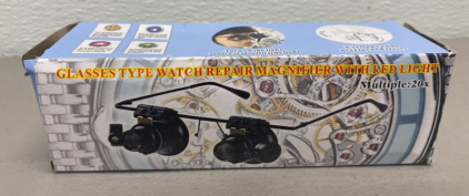 (1) Illuminated 20x Watchmakers Glasses