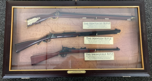 The American Rifle Historical Collection Replicas In Shadow Box