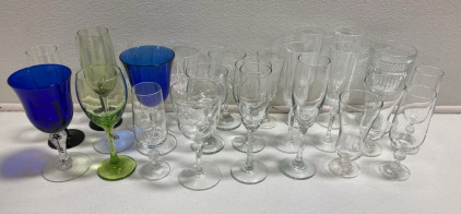 (25) Assorted Drinking Glassware