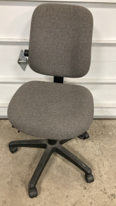 Gray Adjustable Rolling Desk Chair