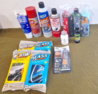 Collection Of Assorted Automotive Chemicals