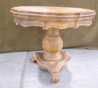 (1) Ornate Wooden Table