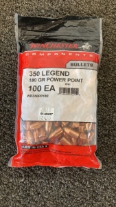 (100)Ct Winchester 350 Legend 180Gr Bullets