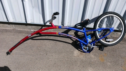 20" Trail-a-Bike Starter Bicycle Attachment (Blue/Red)