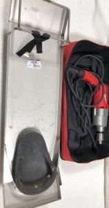 (1) Milwaukee Hammer Drill (2) Concrete Skates