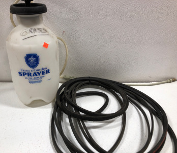 (1) Farm Or Garden Sprayer & Assortment Of belts