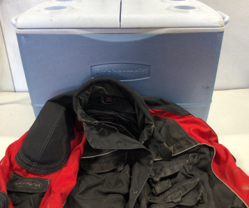 (1) Coleman Cooler (1) Olympia Jacket Size XXL