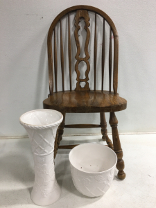 Vase, Pot and Chair