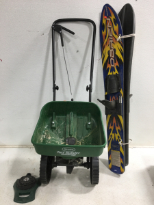 Scott&rsquo;s Fertilizer Spreader, Water Skis and More