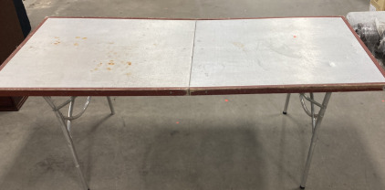 Folding table (74”x32”)