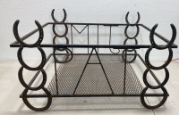 Cast Iron/Horse Shoe Crate (L-30”, W-25”,H-18”)