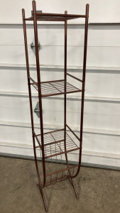 Simple Bronze Painted Standing Shelf