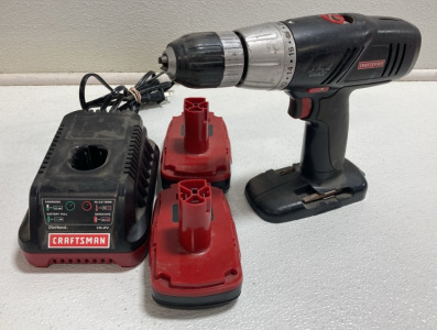 Craftsman Drill, Charger and (2) 19.2v Batteries